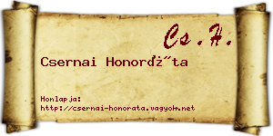 Csernai Honoráta névjegykártya